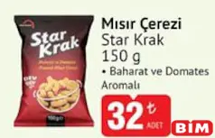 STAR KRAK MISIR ÇEREZİ 150 G fiyat ve kampanya bilgisi